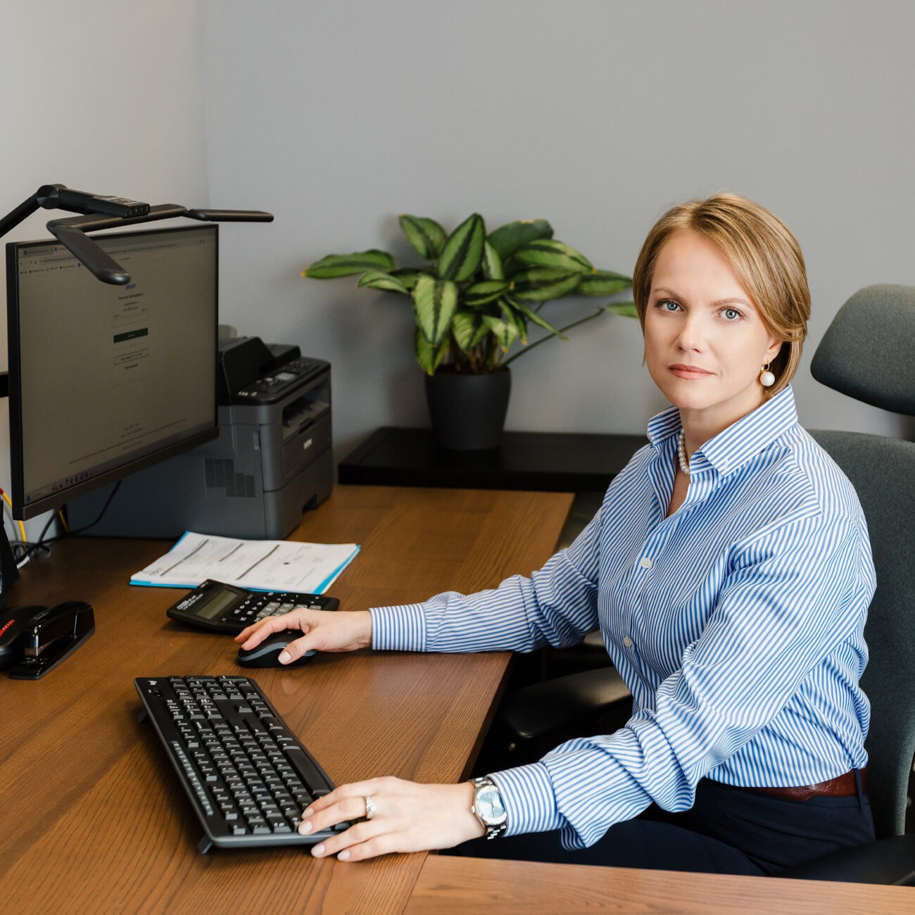 A Warkentin accountant working through corporate records